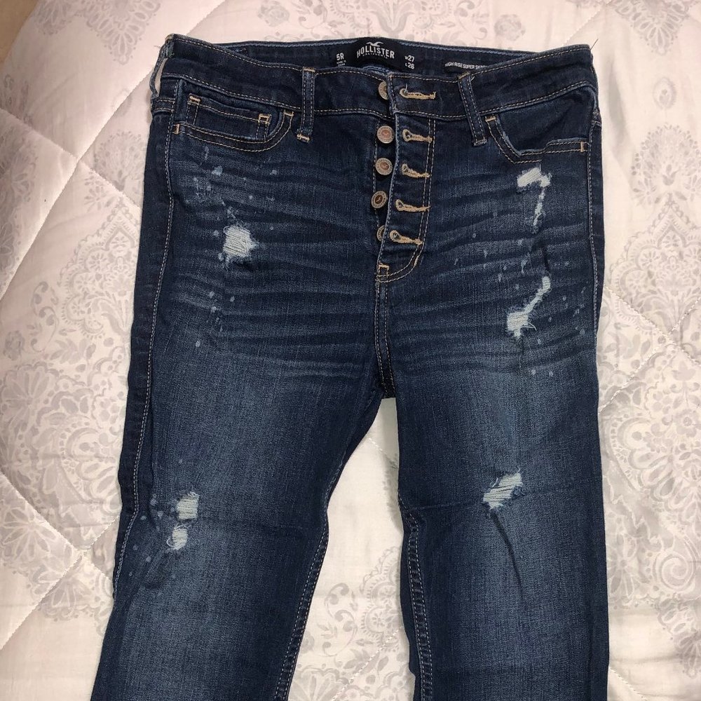 Hollister High Rise Super Skinny Crop- New